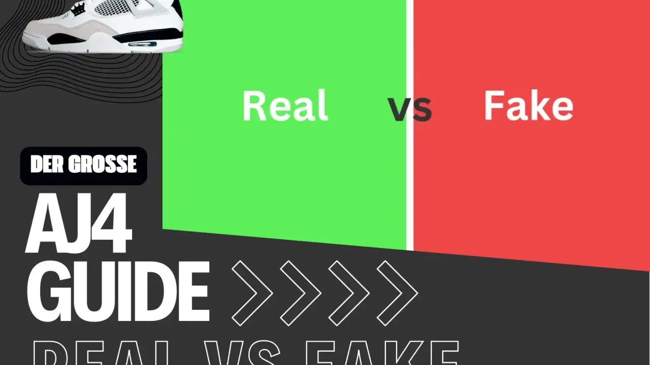 AJ4 Guide: Real vs. Fake. Lerne, wie du gefälschte Sneaker erkennst, z.B. durch den Nike Seriennummern Check.