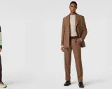 Mann in brauner Hose und Sakko, dazu ein helles Hemd. Ein stilvolles Outfit, das zeigt, wie man eine braune Hose kombinieren kann.
