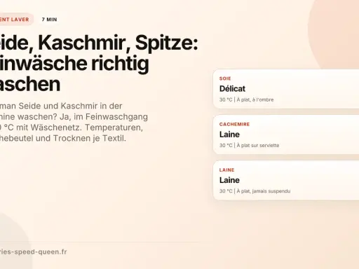 Anleitung zum Kaschmir waschen: Seide und Kaschmir im Feinwaschgang bei 30°C mit Wäschenetz waschen. Tipps für verschiedene Textilien.