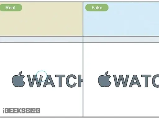 Vergleich: Echte Apple Watch vs. gefälschte. So kannst du ein Apple Watch Fake erkennen.