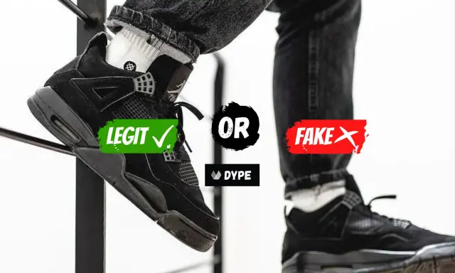 Jordan 4 Black Cat: legit oder fake? Ein Schuh ist echt, der andere eine Fälschung.