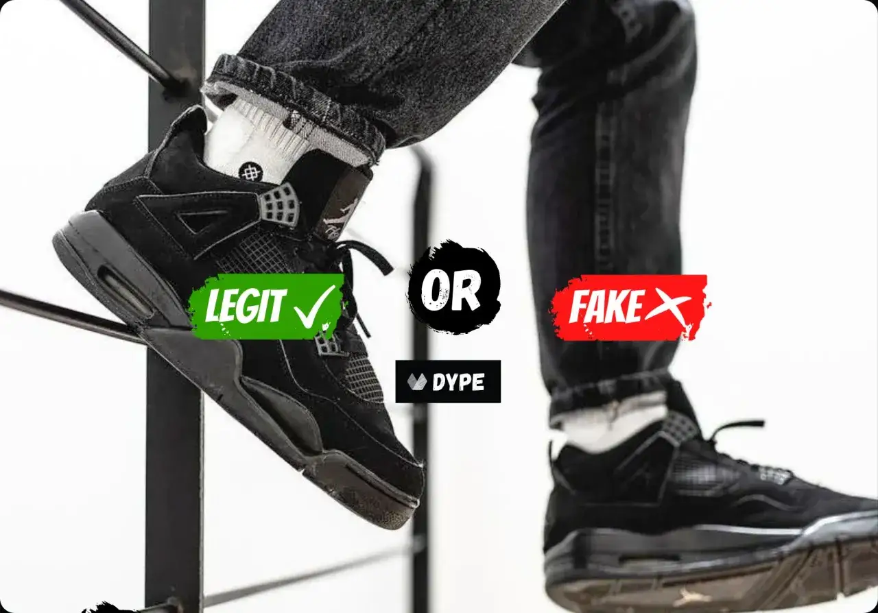 Jordan 4 Black Cat: legit oder fake? Ein Schuhpaar im Vergleich, um Fälschungen zu erkennen.